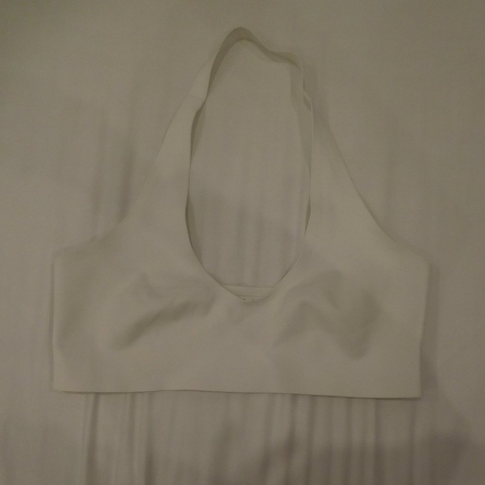 Free People White Halter Neck Bralette